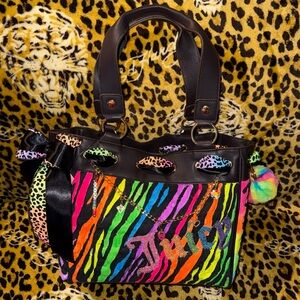 🌈 NWT Custom Juicy Couture Neon Rainbow Zebra Cheetah Y2K Daydreamer 1 of 1 🌈